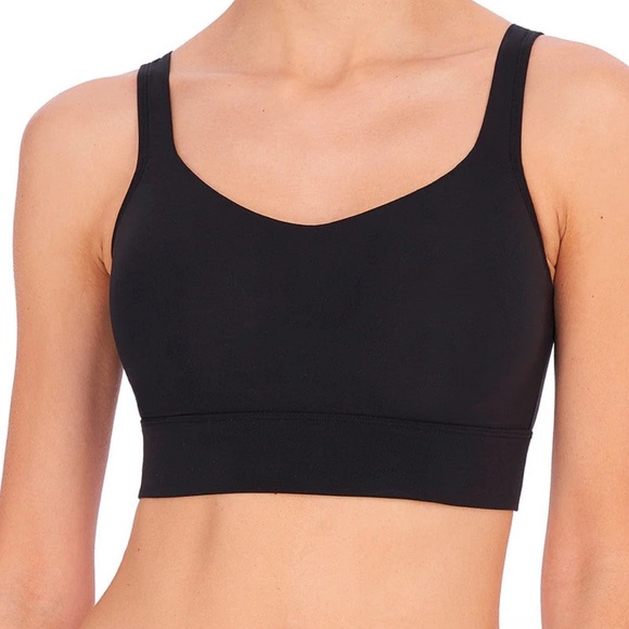 New NATORI Bliss Flex Wireless Contour Bralette in Black Size Small - Picture 1 of 6